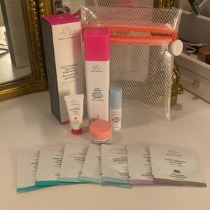 Drunk Elephant Glycolic Night Serum & Various Minis and Samples and Bag